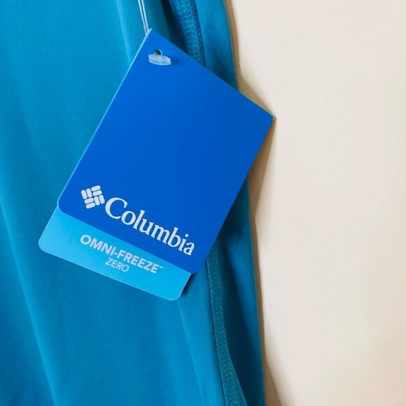 Columbia River Chill 3.0 Shirt Womens Large Blue White Residue on Front New - Picture 6 of 8